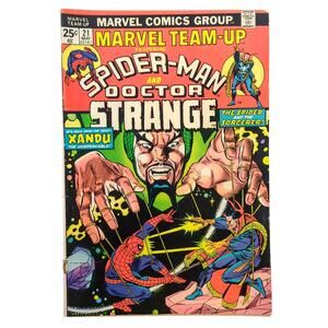 Marvel Team-Up 21 Spider-Man Doctor Strange Value Stamp 33 Invisible Girl VG/FN